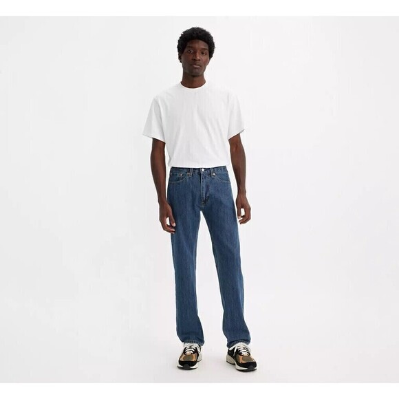 Vintage Levi’s Dark Wash 505 Classic Regular Fit Jeans 38W - Picture 1 of 7